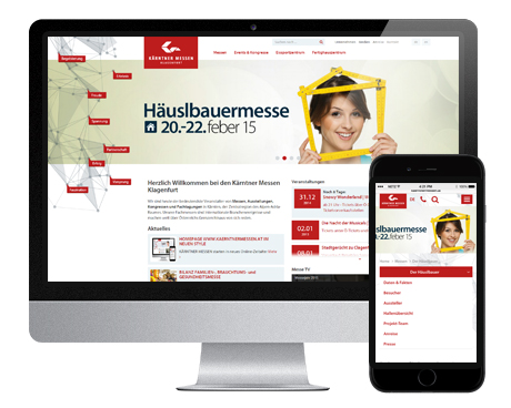 Referenzprojekt Kärntner Messen - WEBWERK - Kärnten, Österreich