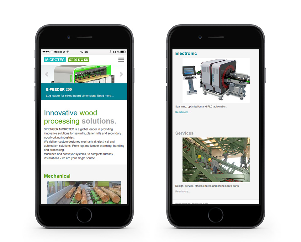 Springer Microtec - News - Smartphoneansicht